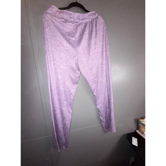 Eddie Bauer 2 piece lavender floral pajama set ladies size Large - Picture 4 of 7